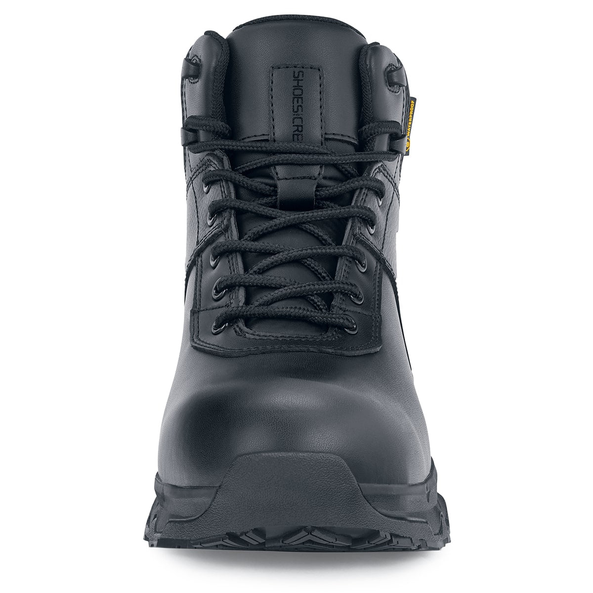 The Engineer IV CT from Shoes For Crews is an slip-resistant safety shoe designed to provide unbeatable comfort and protection throughout the working day, seen from the front.